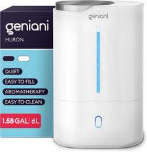 Load image into Gallery viewer, Cool Mist Ultrasonic 6L Humidifier with Night Light - Ideal for Babies &amp; Plants