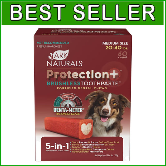 Natural Breath Freshening Dog Chews - Prevent Plaque for Medium Breeds, 54oz