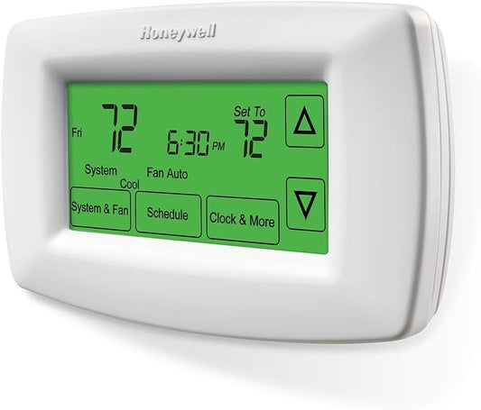 Easy to Install 7-Day Programmable Thermostat with Backlit Touchscreen Display