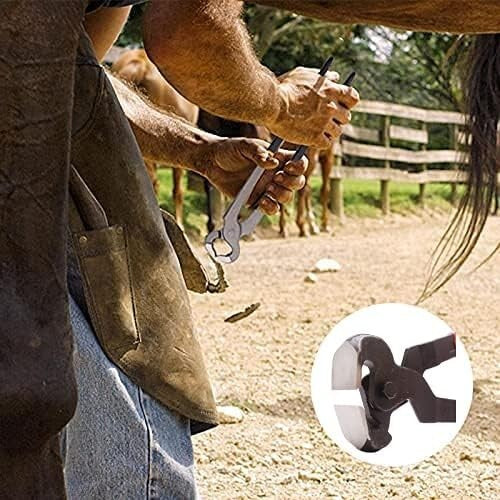 Compact 7-Piece Hoof Trimming Tool Set with Gloves - Perfect for Professionals