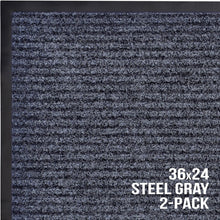 Load image into Gallery viewer, Stylish Striped Indoor/Outdoor Doormats - 36x24'' Ribbed for Easy Cleaning
