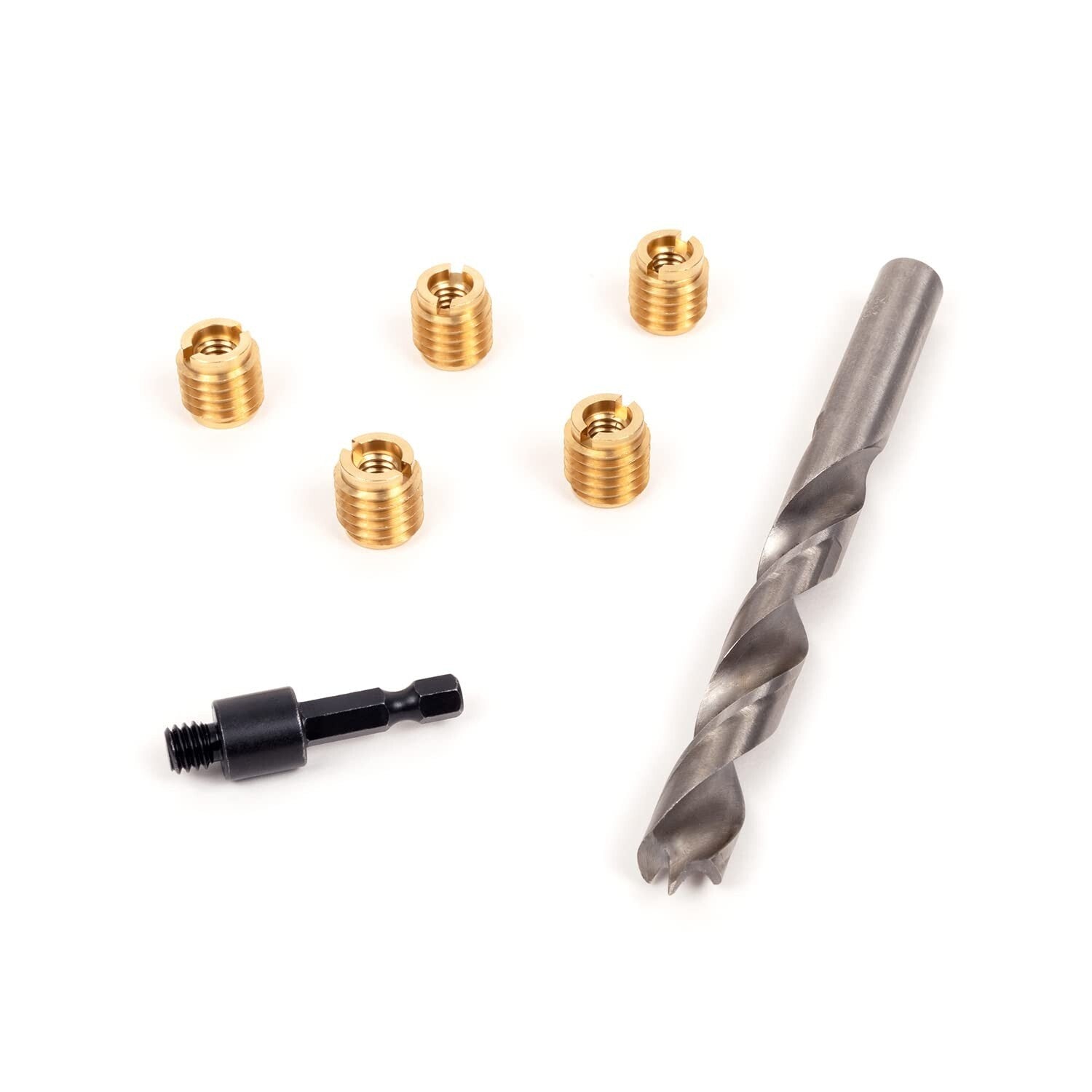 400-524 Threaded Inserts for Wood - Complete Kit with Drill & Driver Tools