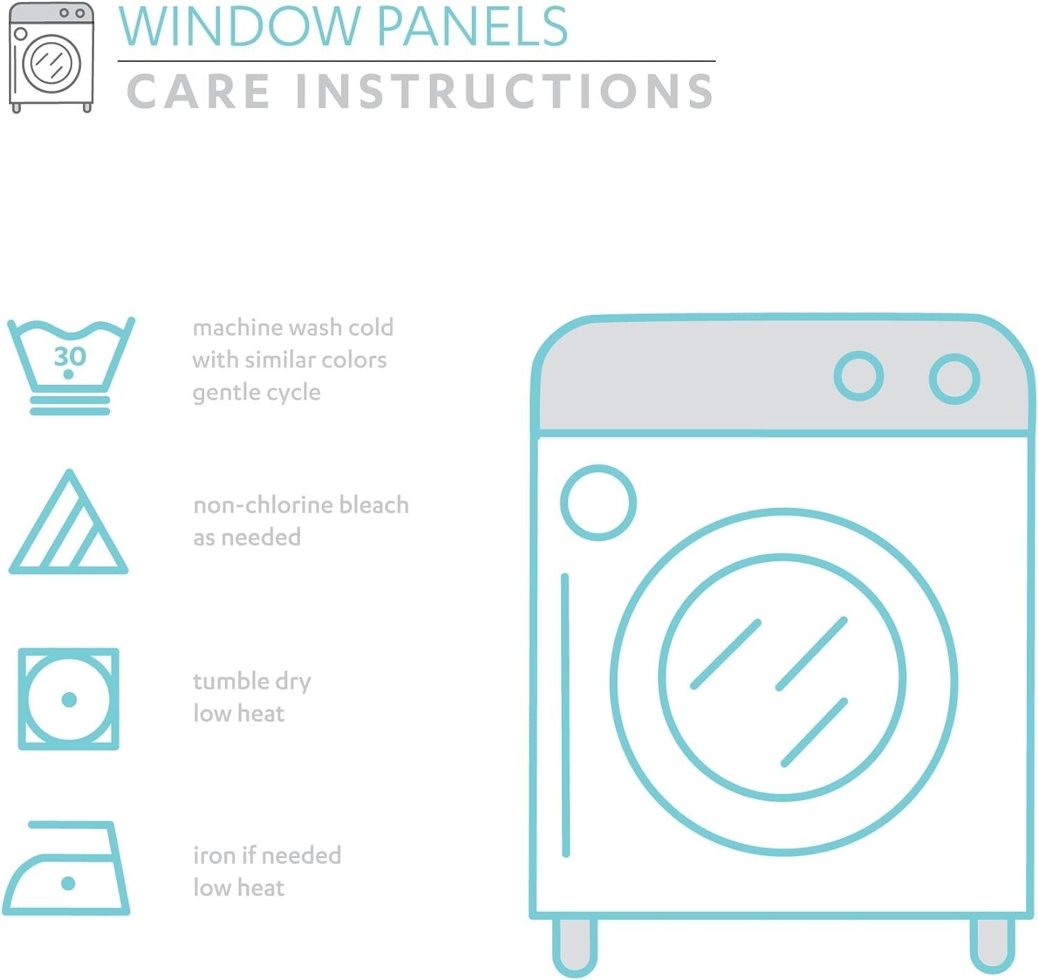 Flowy Reyna Curtain Set in Light Gray - 54" W x 84" L, Perfect for Any Room