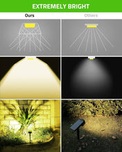 Load image into Gallery viewer, Bright 3000K Solar Spotlights - IP67 Waterproof Adjustable Outdoor 10 Pack