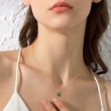 Load image into Gallery viewer, Adjustable 16-18" Heart Birthstone Necklace - Meaningful Sterling Silver Jewelry