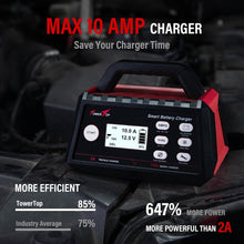 Load image into Gallery viewer, Portable Smart Battery Charger 10A - LCD, 8-Stage Charging &amp; Safety Features