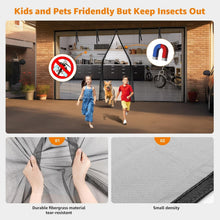 Load image into Gallery viewer, Retractable Magnetic Mesh Garage Door Screen 9x8 Ft - Hands-Free Ventilation