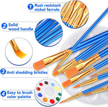 Load image into Gallery viewer, 24 Versatile Paint Brushes &amp; Palettes Kit – Ideal for Artists of Any Skill Level