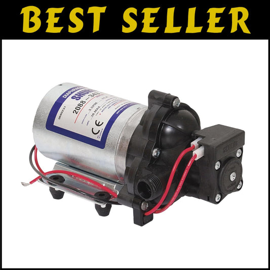 Powerful Self-Priming Water Pump - 12 Volt, Compact Design for Heavy Duty Tasks
