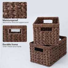 Load image into Gallery viewer, Versatile Waterproof Woven Baskets - 2-Pack for Bathroom and Kitchen Storage