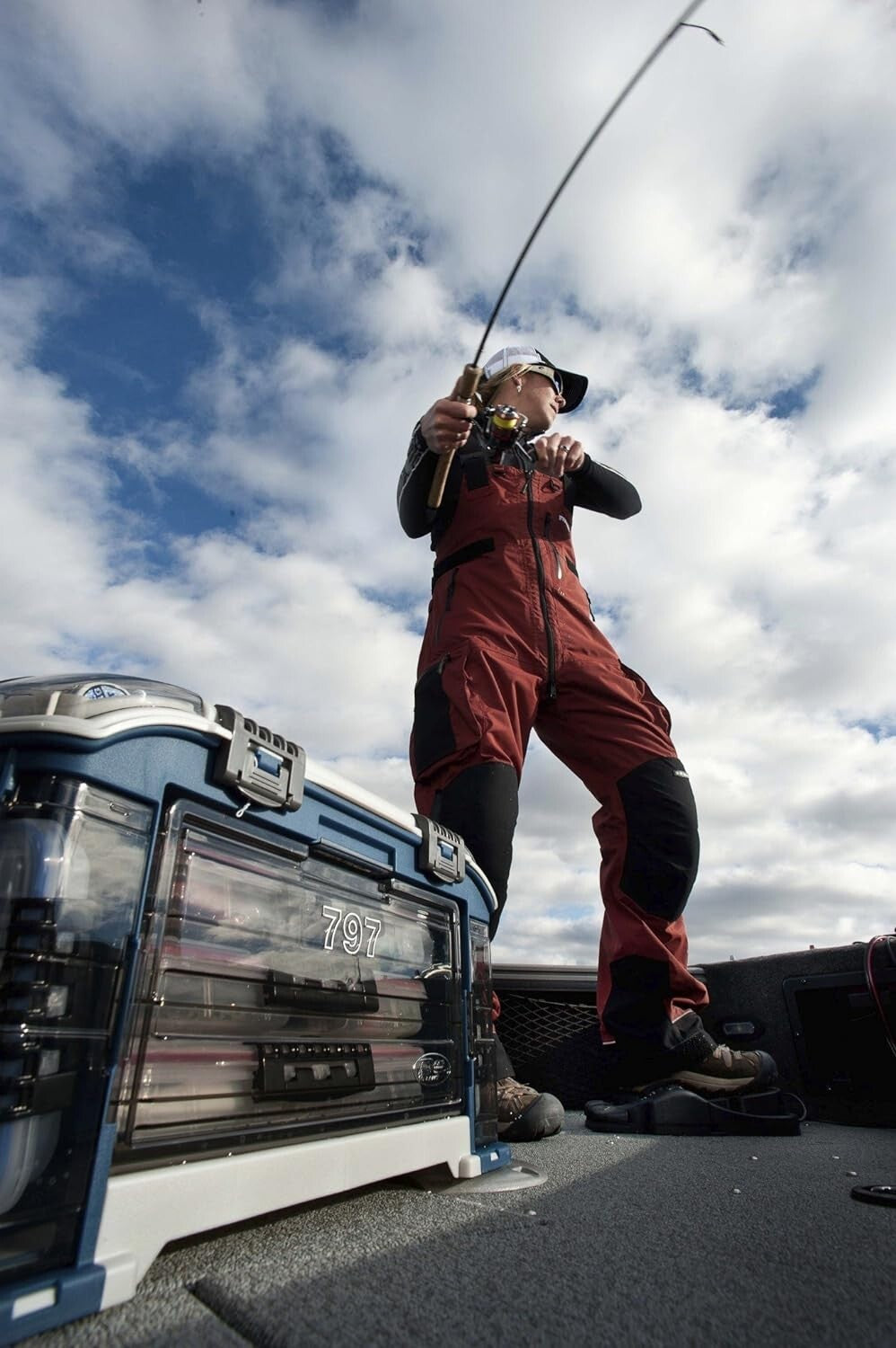 Ultimate Angler Fishing Storage System with Angled Tackle Design & 7 Stowaways