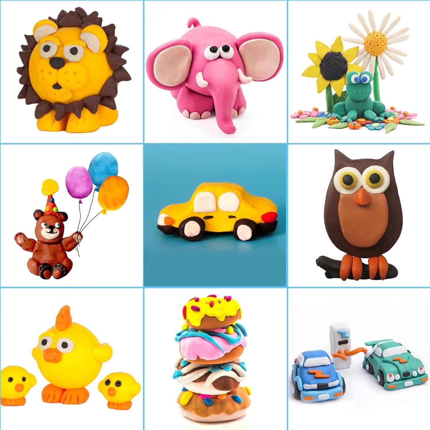 Engaging Polymer Clay Set for Ages 3+ - 72 Colors & Modeling Tools Included