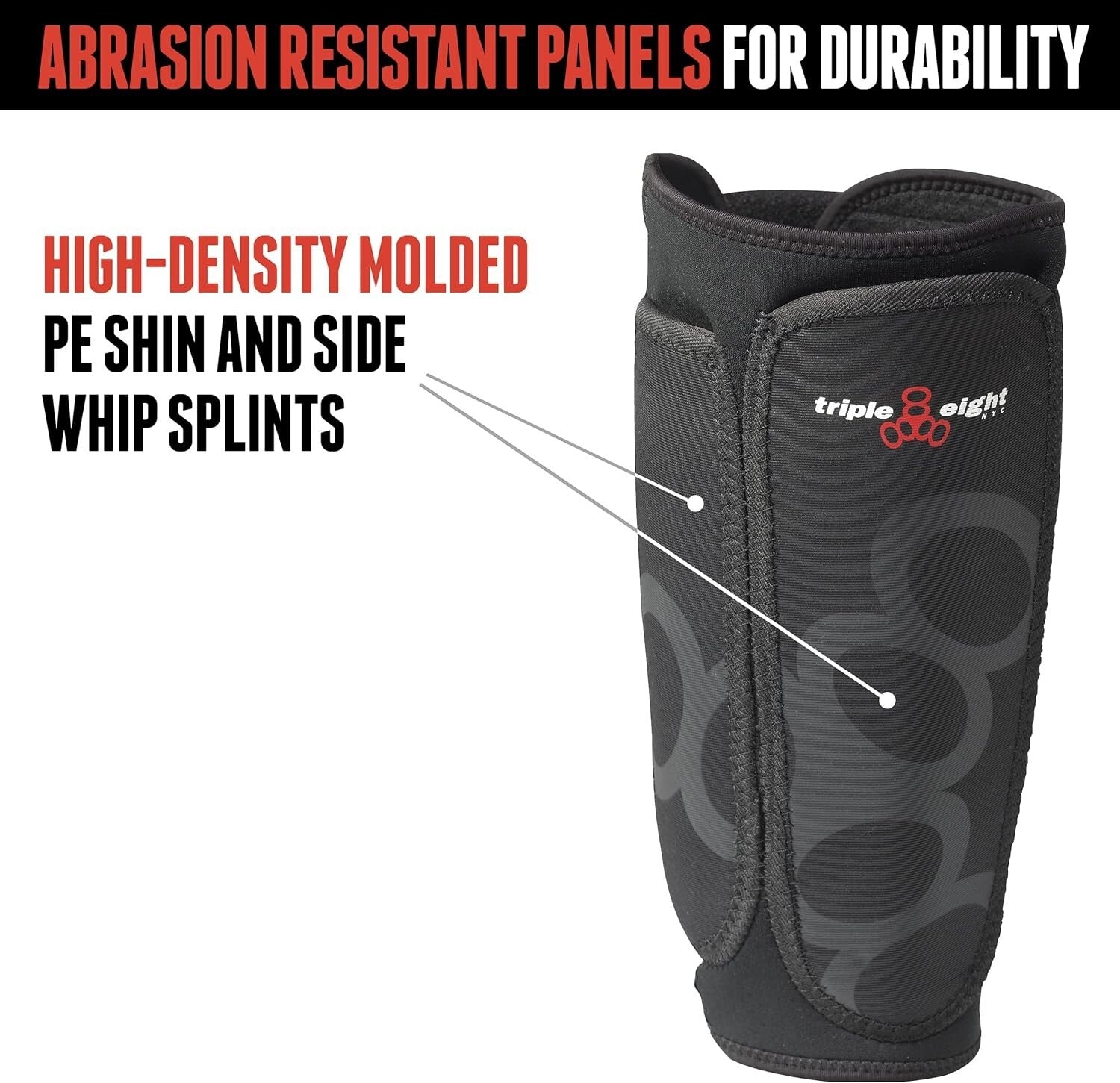 Small Black ExoSkin Shin & Whip Guard - Ultimate Protection for BMX Riders