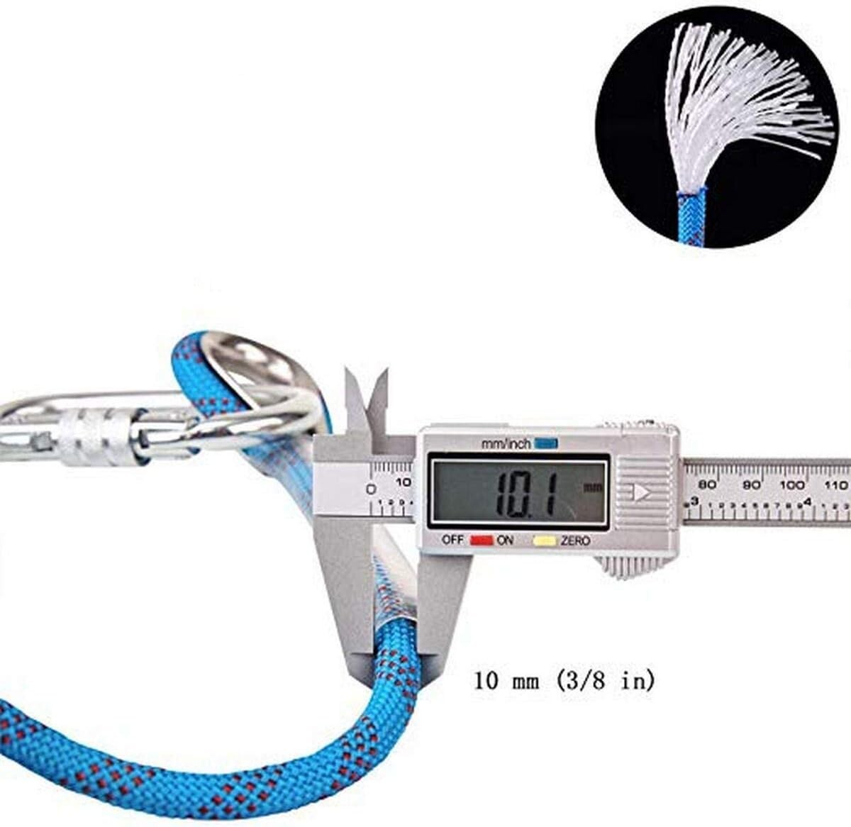 Moisture Resistant Braided Rope 3/8 Inch x 150 Feet - High Strength for Safety