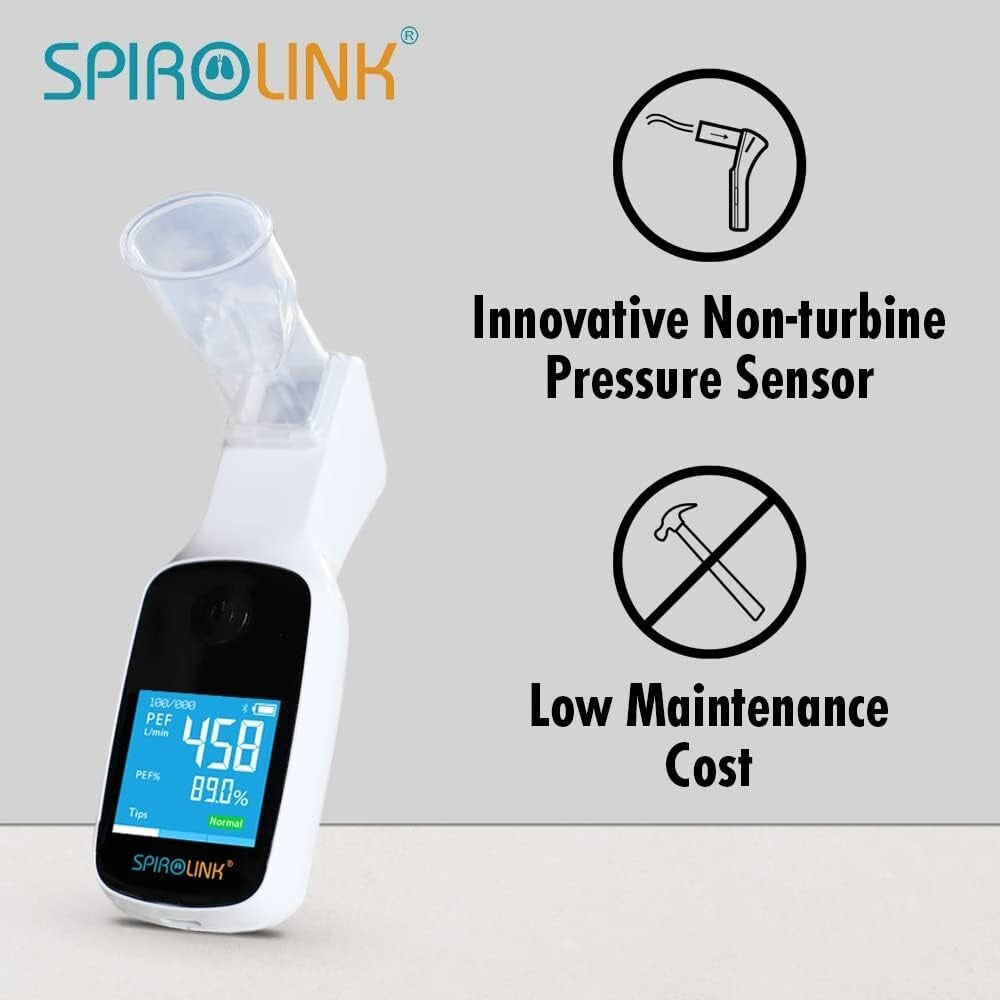 Durable Smart Spirometer with LCD Display - Ideal for Asthma & COPD Management