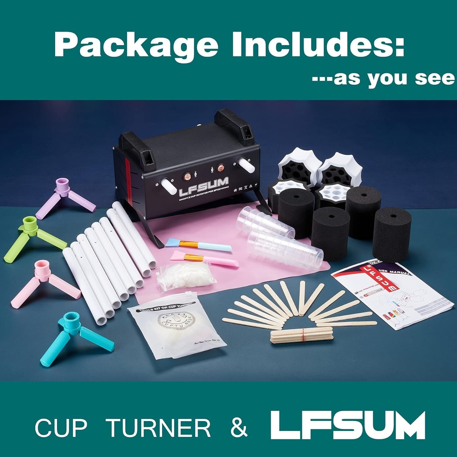 All-in-One 4 Arm Tumbler Maker - Premium Crafting Kit for Personalized Tumblers