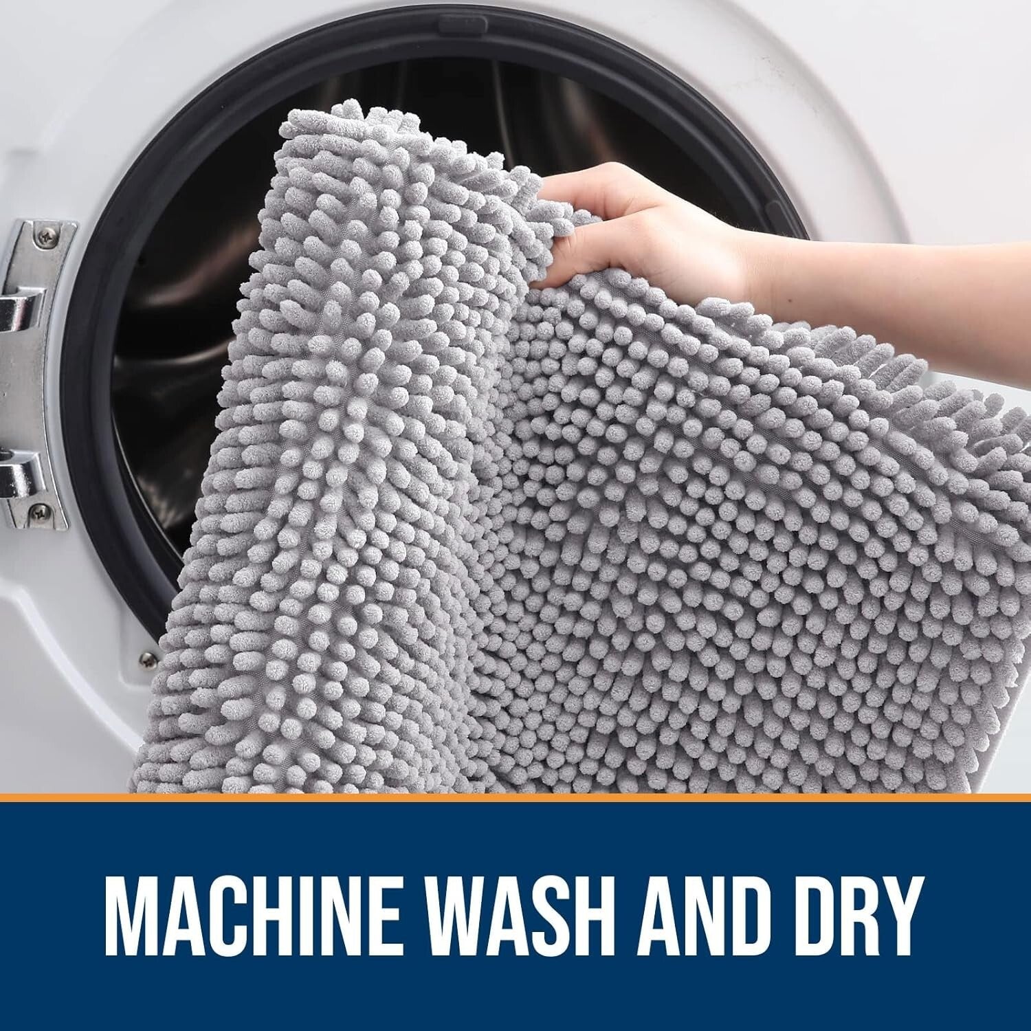 Soft Chenille Dog Mat for Muddy Paws - 36x24 Washable Indoor Entryway Rug