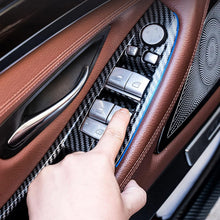 Load image into Gallery viewer, 7PCS BMW F10 F11 Door Handle Kit with Carbon Fiber Switch Panels - 2010-2016