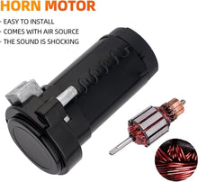 Load image into Gallery viewer, Ultra Loud 150dB Train Horn Kit with Upgraded Chrome Compressor for 12V Vehicles