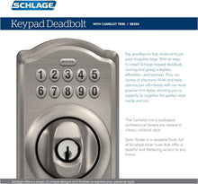 Load image into Gallery viewer, Antique Brass Keyless Entry Lock with Illuminated Keypad for Enhanced Security