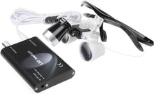 Load image into Gallery viewer, Professional 3.5X Dental Loupes with Adjustable Headlight &amp; Anti-Fog Features