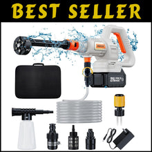Load image into Gallery viewer, Efficient 1200 PSI Cordless Pressure Washer with Adjustable Nozzle &amp; Battery