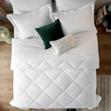 Load image into Gallery viewer, 7-Piece King Size Comforter Set - Soft White Luxury Bedding for All Seasons