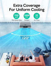 Load image into Gallery viewer, Energy-Efficient 3000 CFM Evaporative Air Cooler with Timer &amp; Ice Packs Included