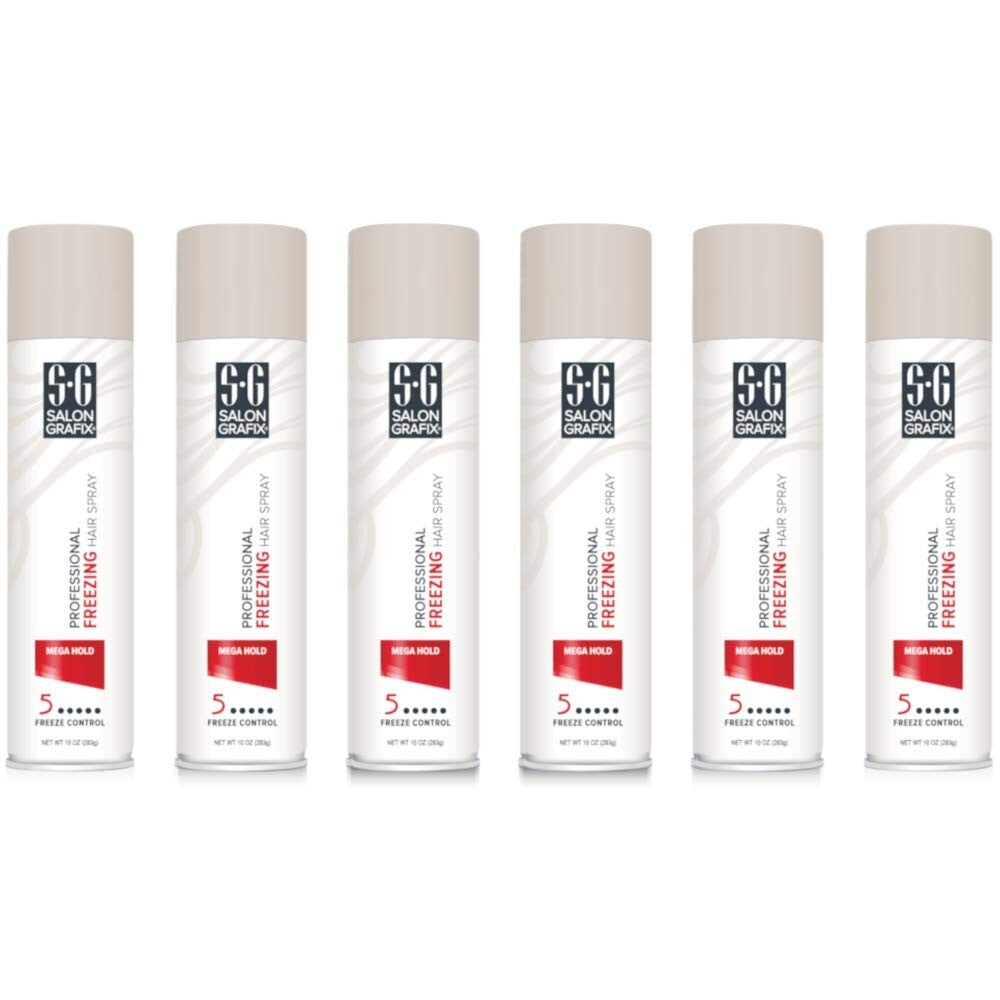 Volumizing Hairspray, 10 Oz/295ml – Mega Hold, 6 Bottles for Ultimate Style