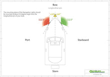 Load image into Gallery viewer, Bright Waterproof LED Navigation Lights Pair - Red &amp; Green for Boating Safety