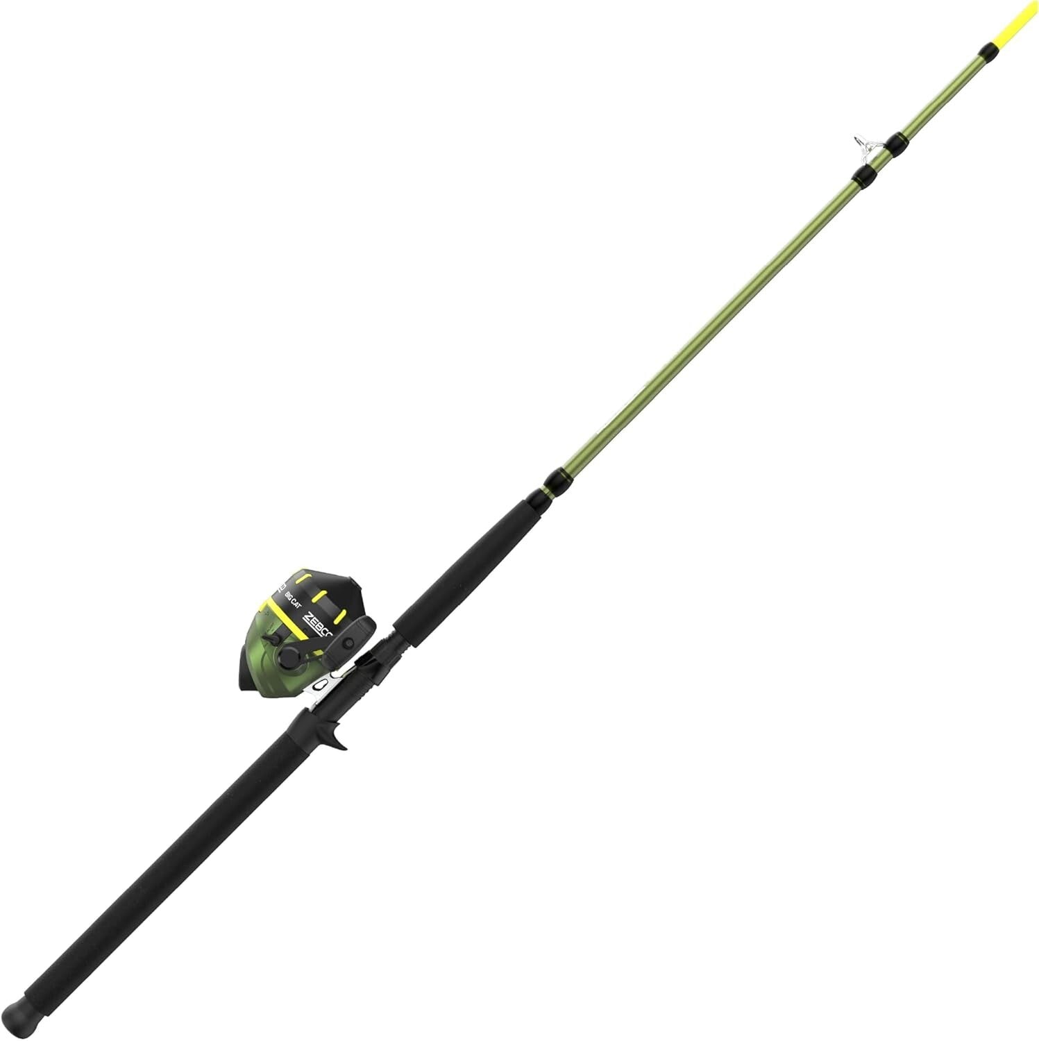 Ambidextrous 7'0'' Spincast Rod & Reel Combo with All-Metal Gears, 24 lb Drag