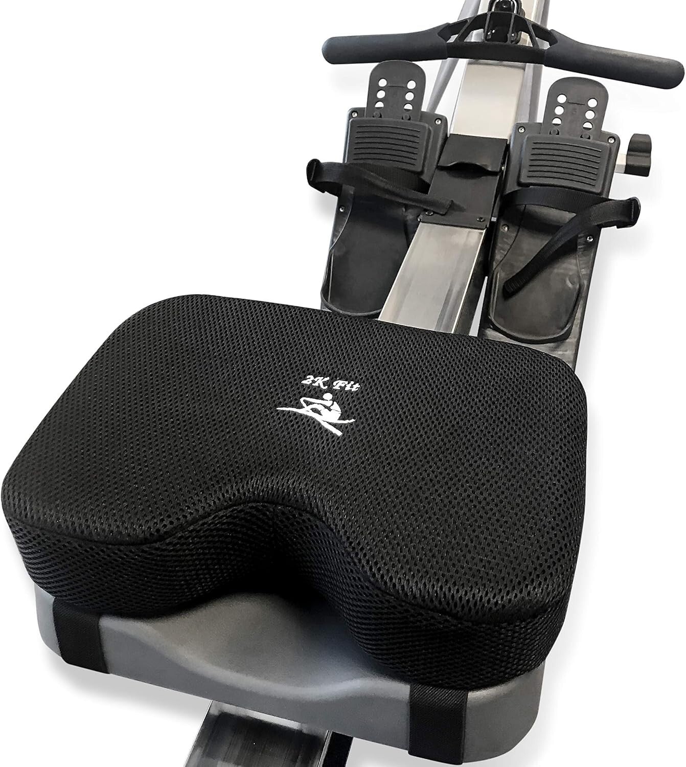 Ergonomic Rowing Machine Seat Pad - Memory Foam, Washable & Fits All Models