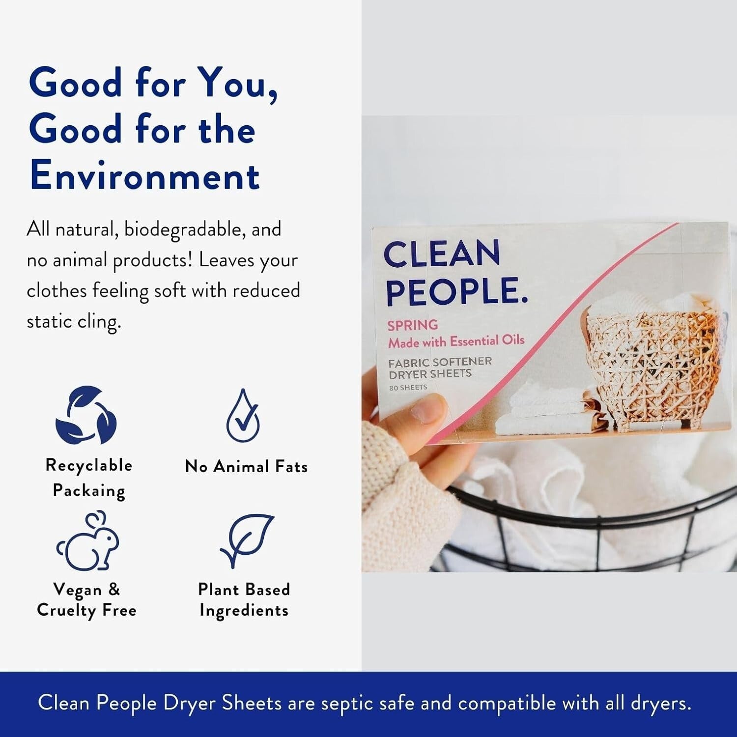 Eco-Conscious Fabric Softener Sheets - 360 Vegan Sheets for Softness & Freshness