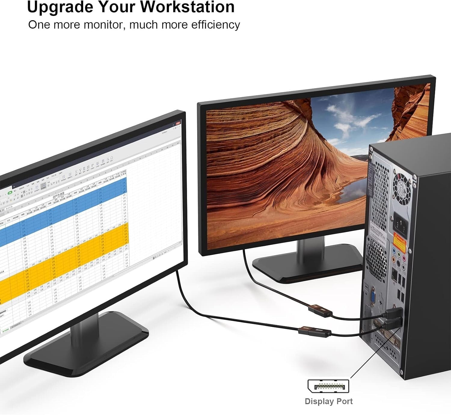 10 Pack of Lightweight DisplayPort to HDMI Adapters - Full HD 1080p Support