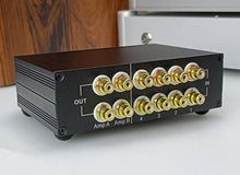 Load image into Gallery viewer, Premium 4-Way RCA Audio Switcher - 4 Inputs, 2 Outputs for Effortless Switching