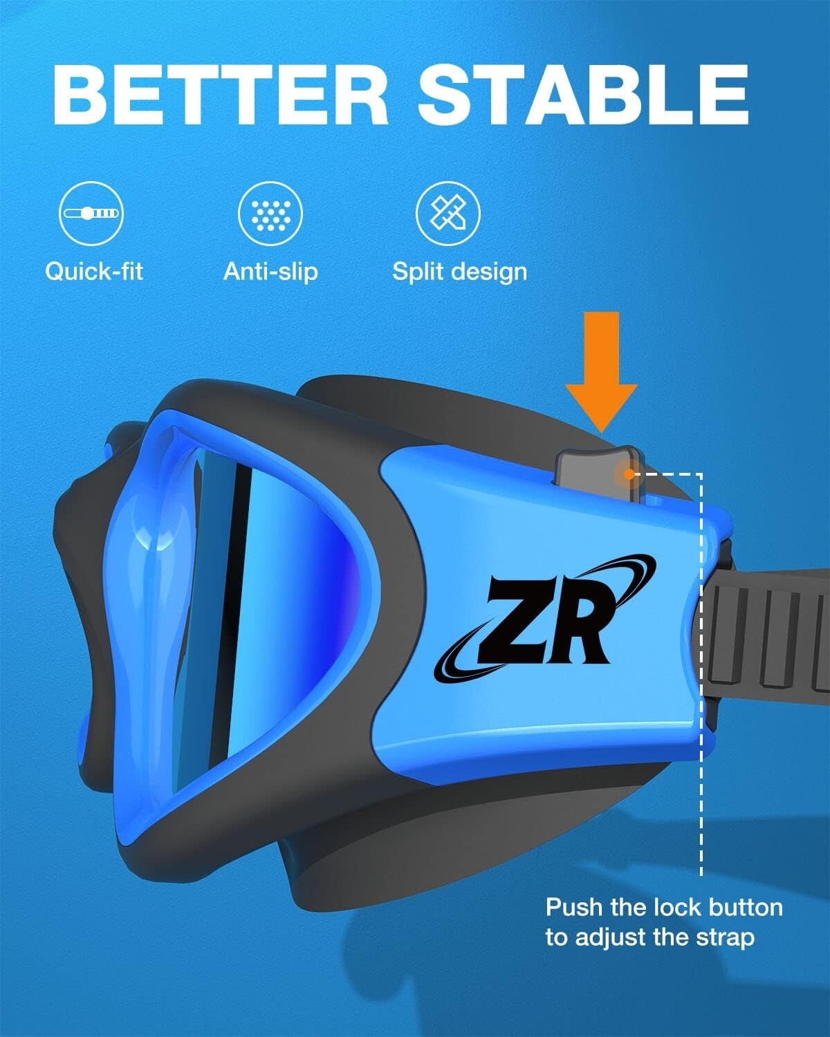 Durable Lightweight Polarized Swim Goggles with Anti-Fog & Ergonomic Design