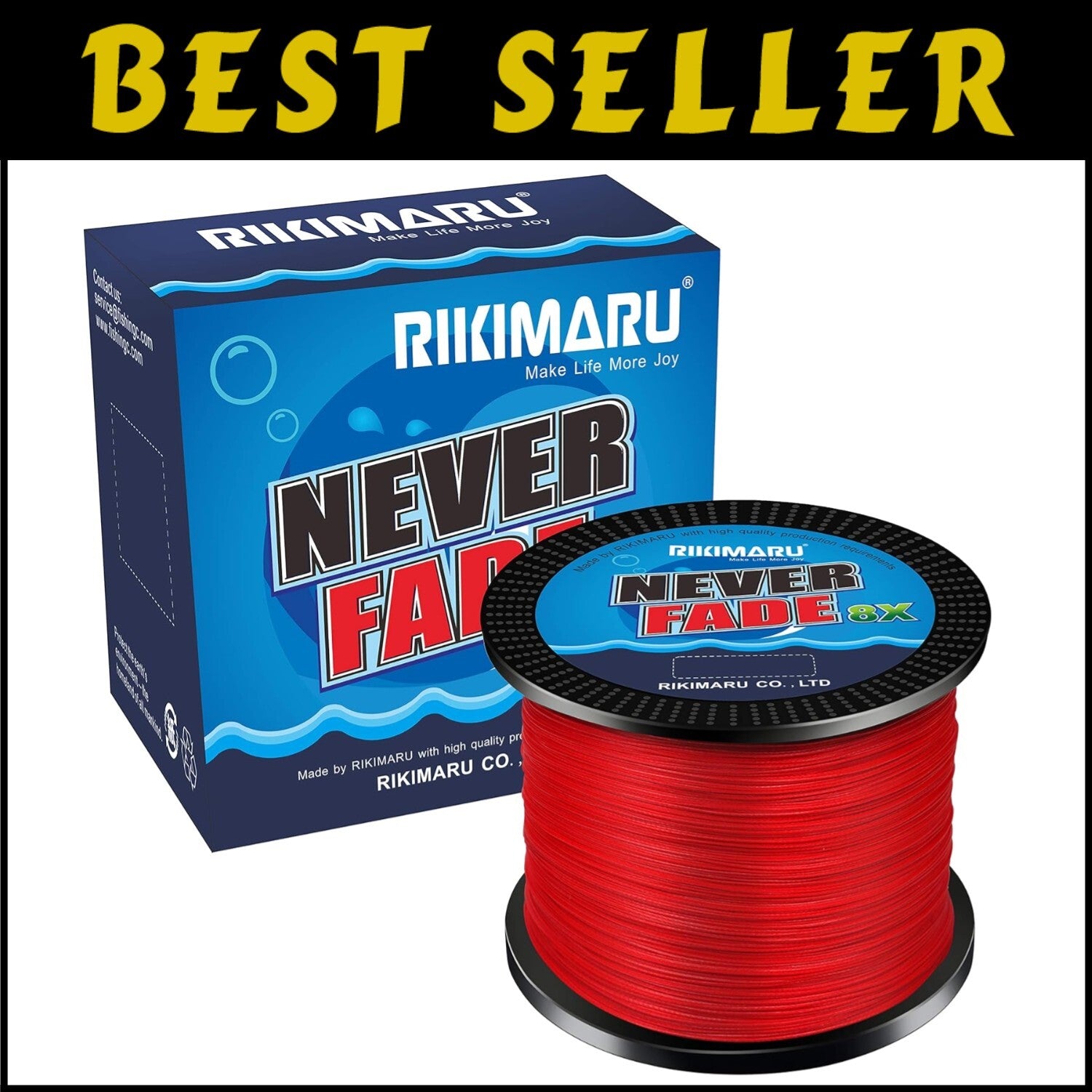 Exceptional 10LB 8X Braided Fishing Line - Never Fade, Wear-Resistant Technology