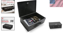 Load image into Gallery viewer, Secure and Portable Steel Safe Box - 0.17 Cu Ft with Dual Key Lock Feature