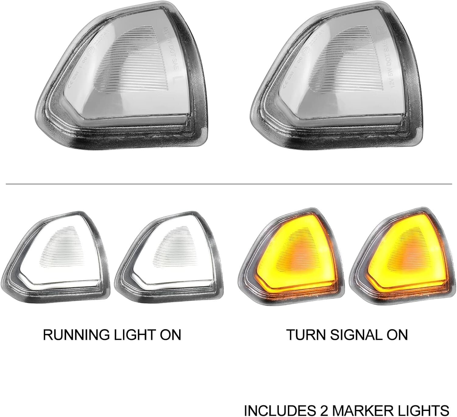 Plug & Play LED Mirror Signal Lights for Dodge Ram 2010-2018 - Waterproof Design