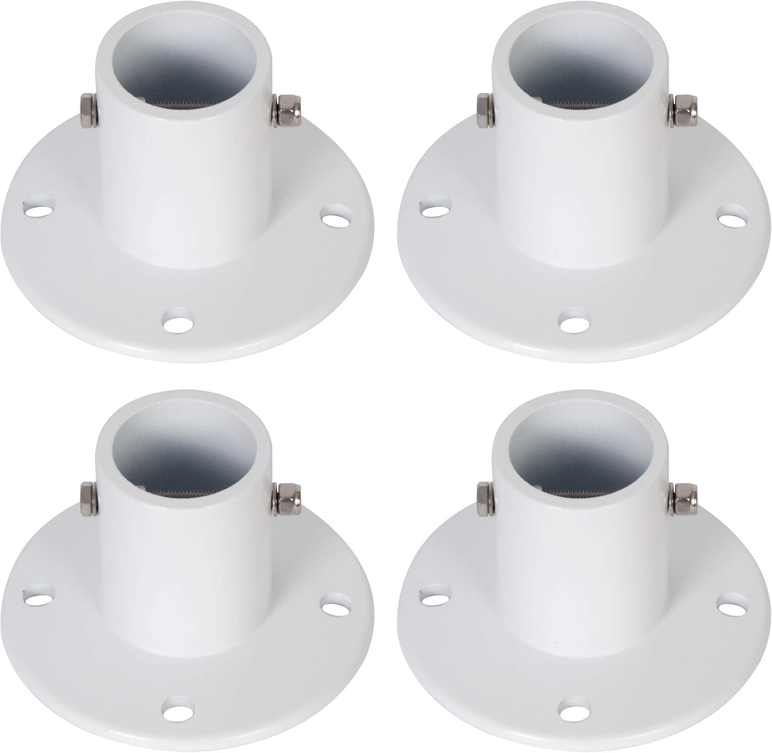 Durable Aluminum Pool Ladder Flange - 4 Pack, Lightweight & Weather Resistant