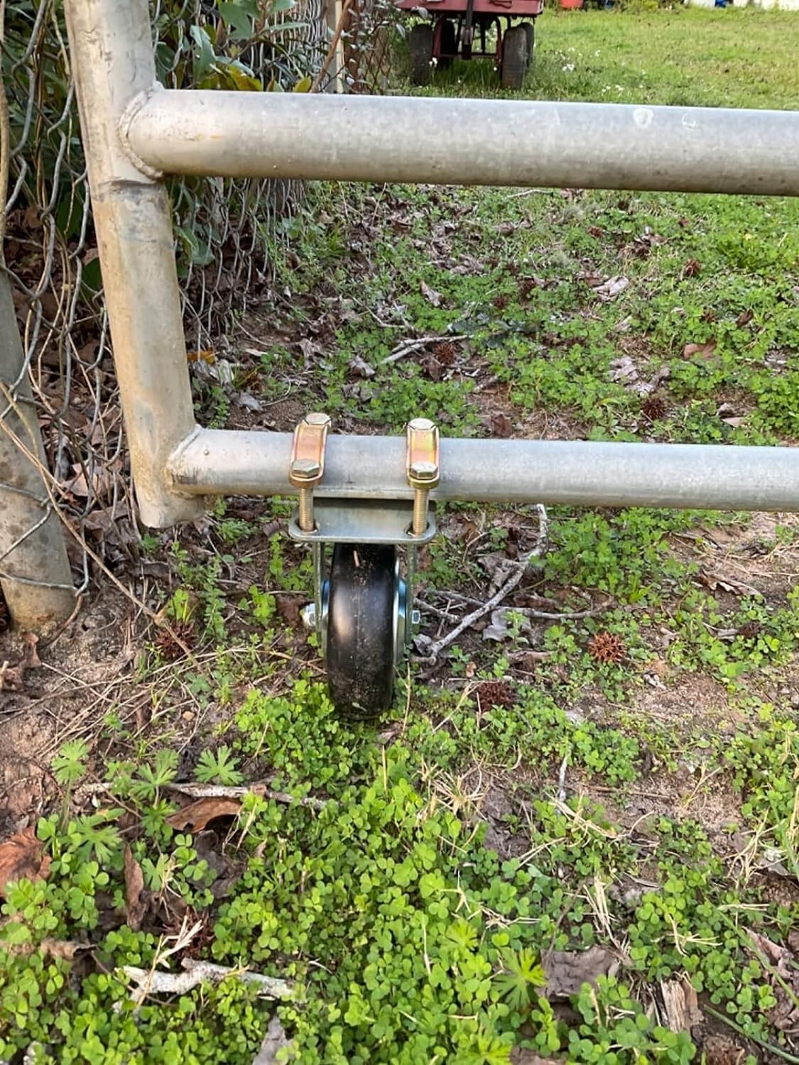 Easy Install 6" Gate Wheels for Metal Gates - Complete with Mounting Hardware