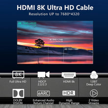 Load image into Gallery viewer, High-Speed 100FT 8K Fiber HDMI Cable - 24K Gold Plated, Shielded for Durability
