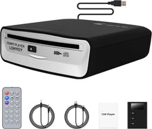 Load image into Gallery viewer, Universal Portable Car CD Player with Remote &amp; AUX - Easy Plug-and-Play Solution