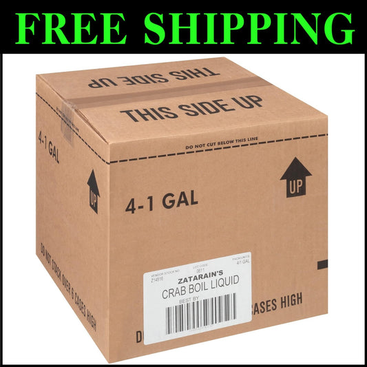 Pack of 4 Concentrated Seafood Seasoning - Liquid Shrimp & Crab Boil, 1 Gallon