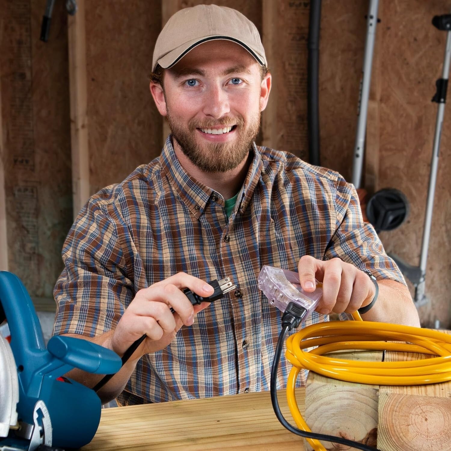 Compact 2 ft Heavy Duty 12-Gauge Extension Cords - 3 Pack, Flexible and Reliable