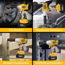 Load image into Gallery viewer, Versatile Electric Impact Wrench with LED Light and Tool Box - 1/2 inch Drive