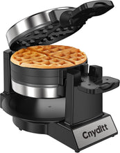 Load image into Gallery viewer, Compact 1400W Double Waffle Maker with Non-Stick Coating &amp; Cool Touch Handles