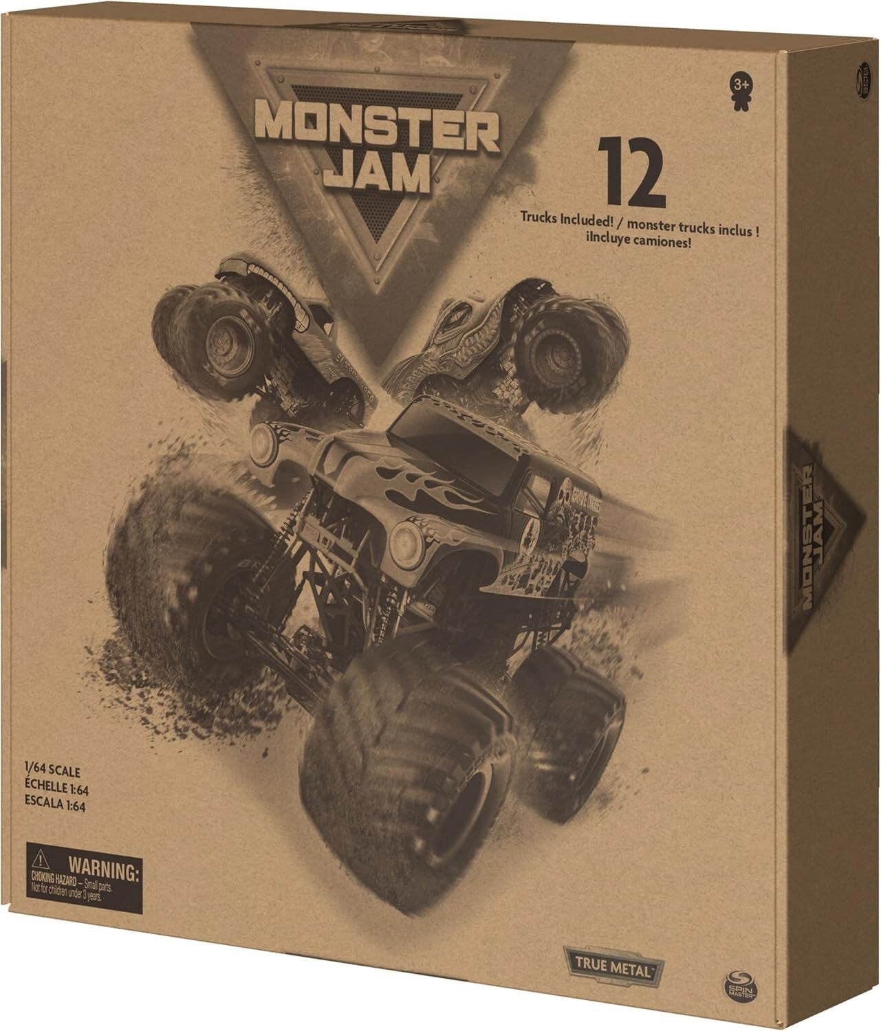 Exclusive 12-Pack of 1:64 Monster Jam Trucks - A Must-Have for Young Collectors