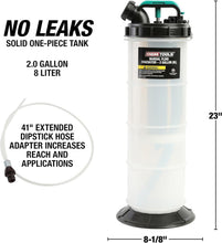 Load image into Gallery viewer, 8L Manual Fluid Extractor Tool with Extended 41" Hose for Efficient Oil Changes