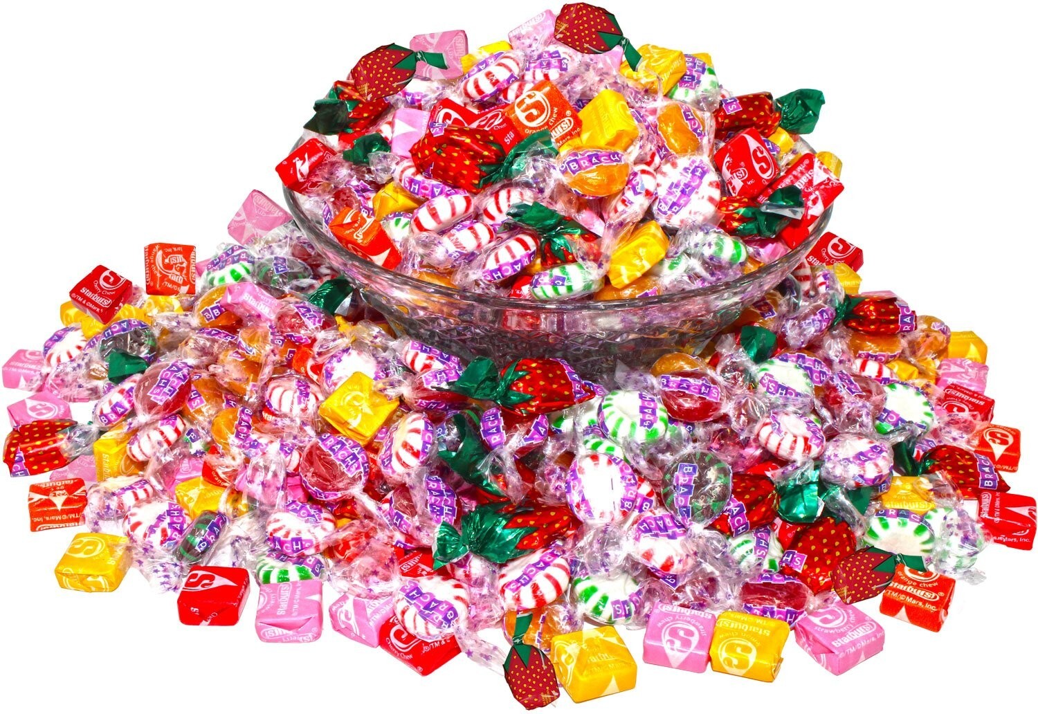 Assorted Soft Chewy & Hard Candy Mix - 700 Individually Wrapped Treats - 156 oz